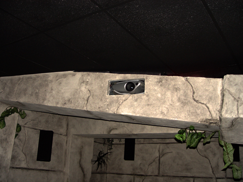 Projector Hidden in the Beam